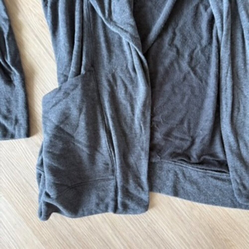 ** Athleta Studio Wrap Charcoal Heather Gray Small - Picture 3 of 10